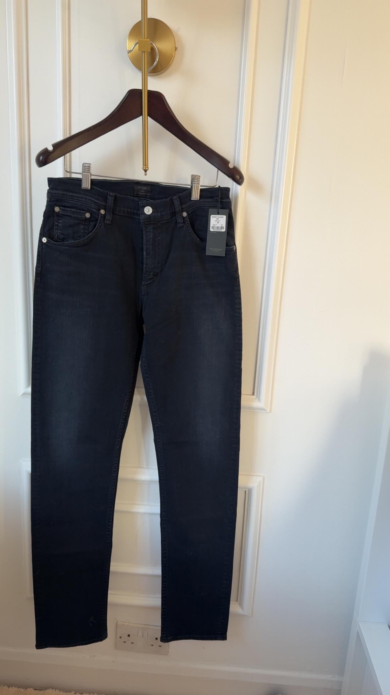 Citizens Of Humanity Black Bowery Standard Slim Jeans