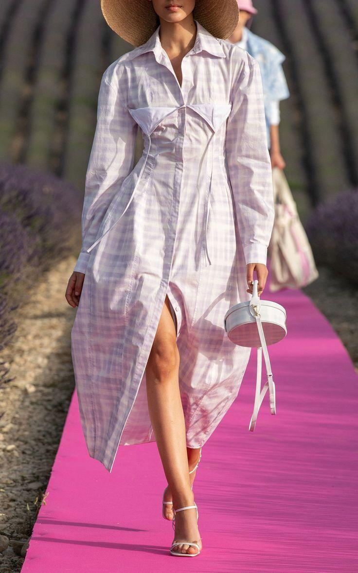 Pink gingham Le Coup De Soleil Valensole shirt dress