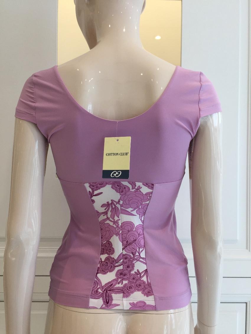 Cotton Club Lavender Square Neck Top