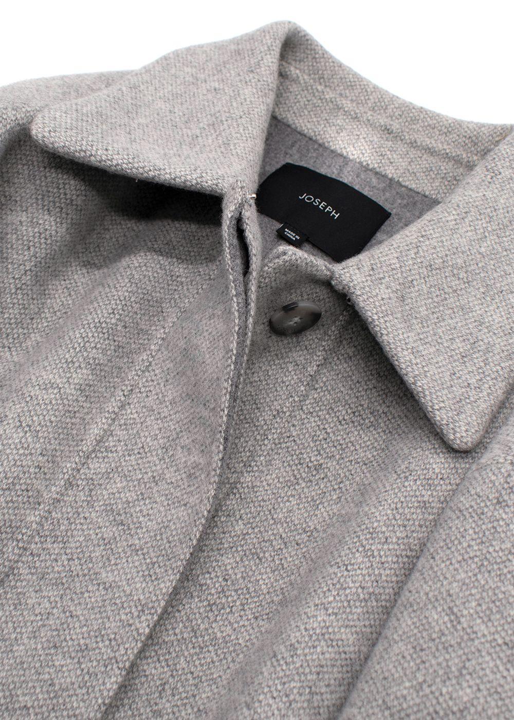 Joseph Light Grey Compact Coating Jade Jacket