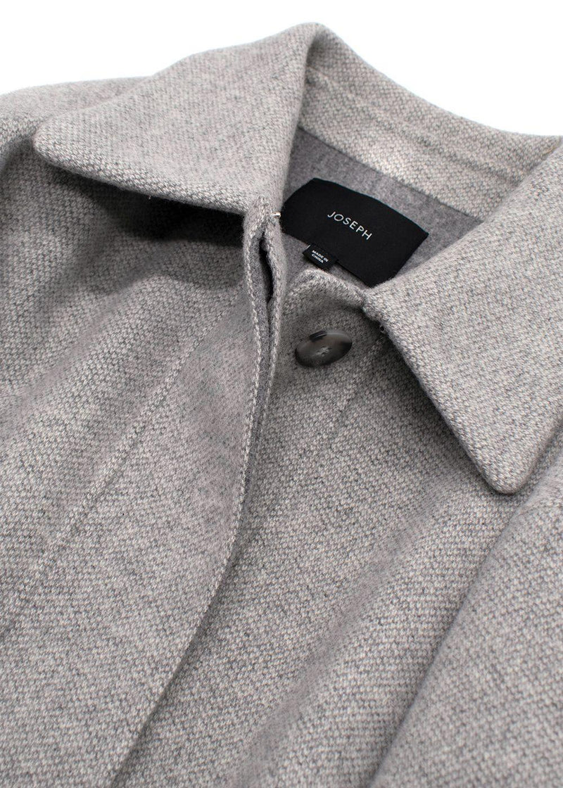 Joseph Light Grey Compact Coating Jade Jacket