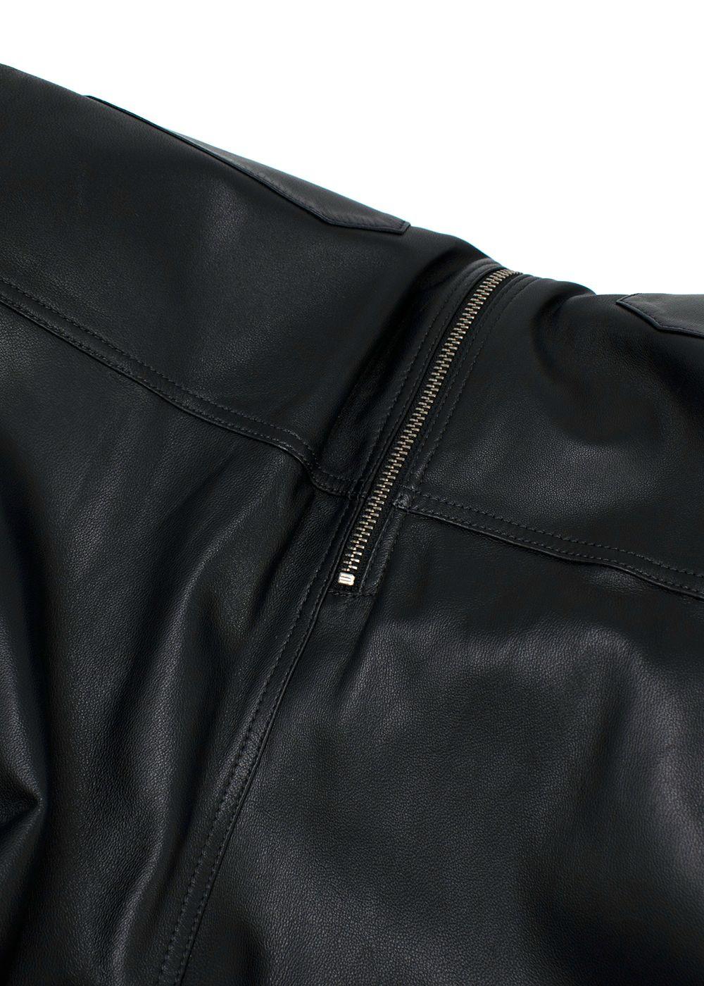 Dodo Bar Or Black Leather Barbara Belted Jumpsuit