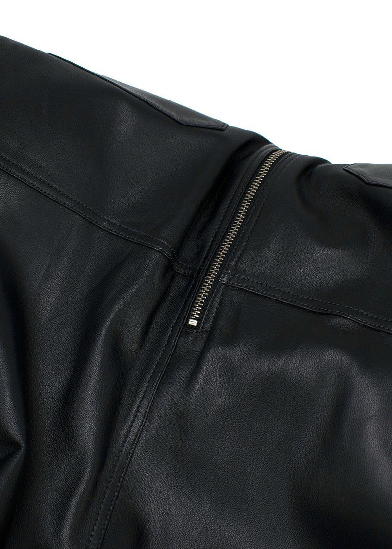 Dodo Bar Or Black Leather Barbara Belted Jumpsuit