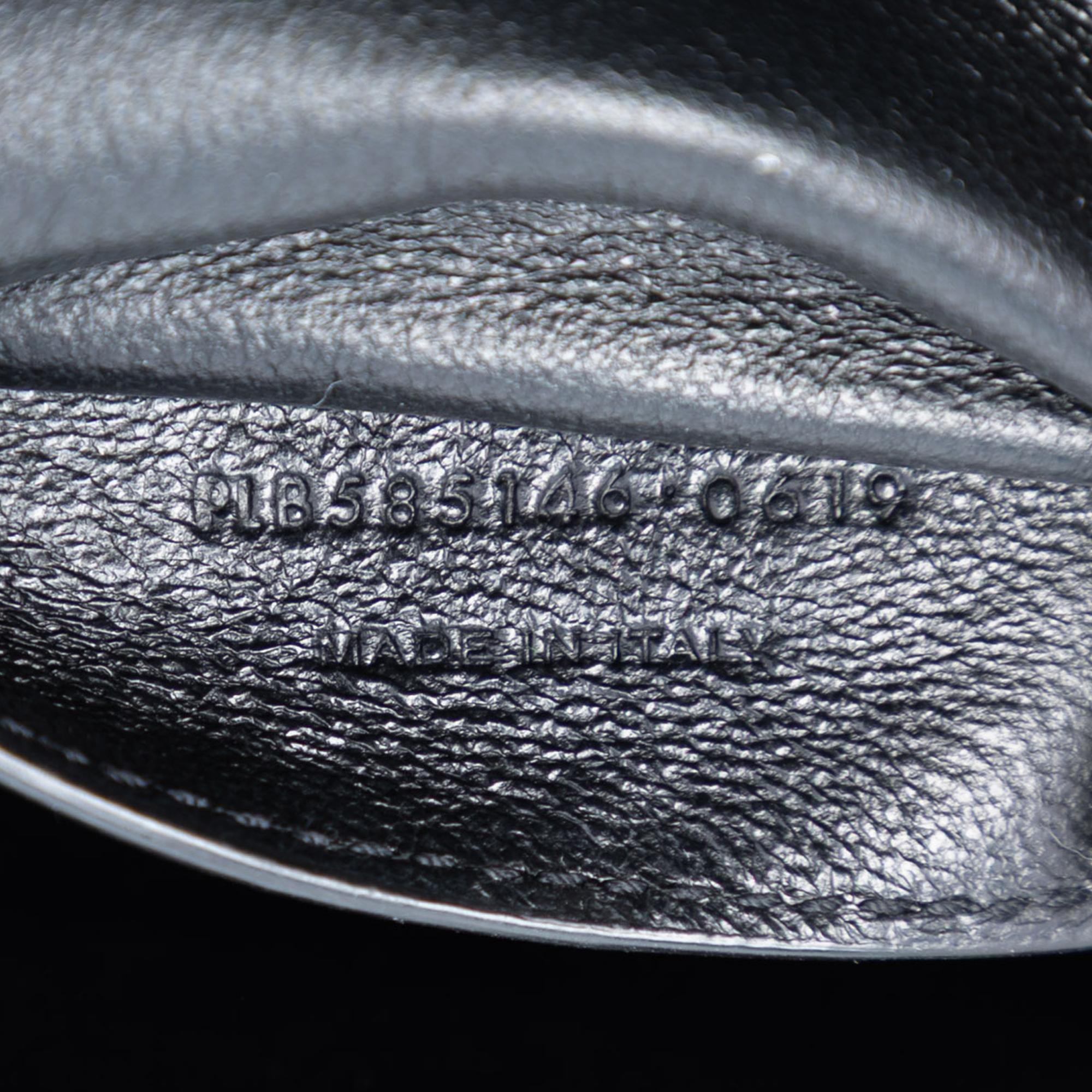 Saint Laurent Black Patent Vicky Vanity Bag