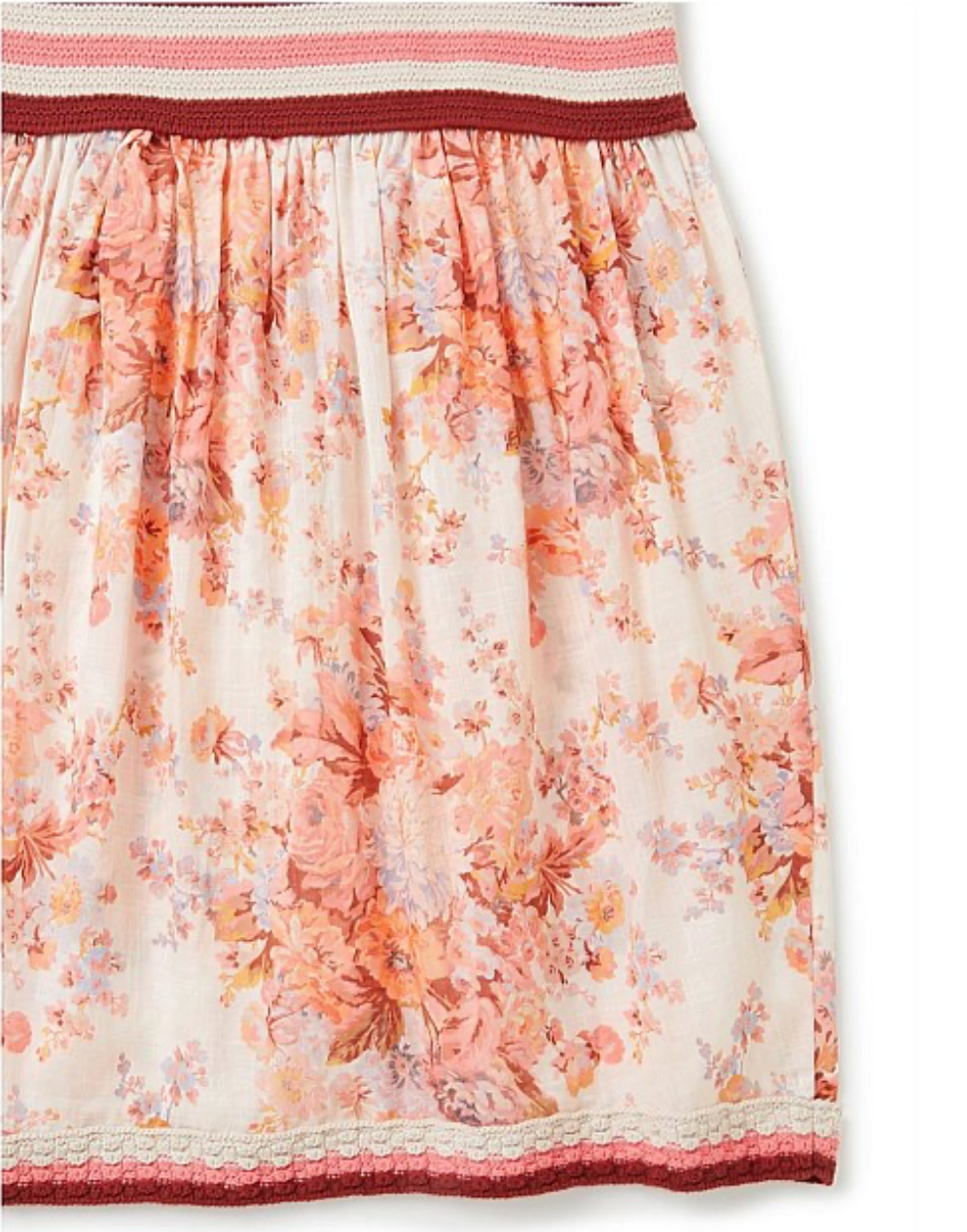 Zimmermann Kids Devi Floral Crochet  Summer Dress