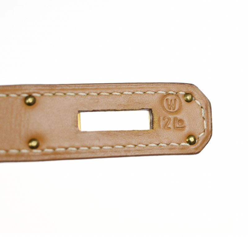 Hermes Tan With White Stitching Kelly 32cms