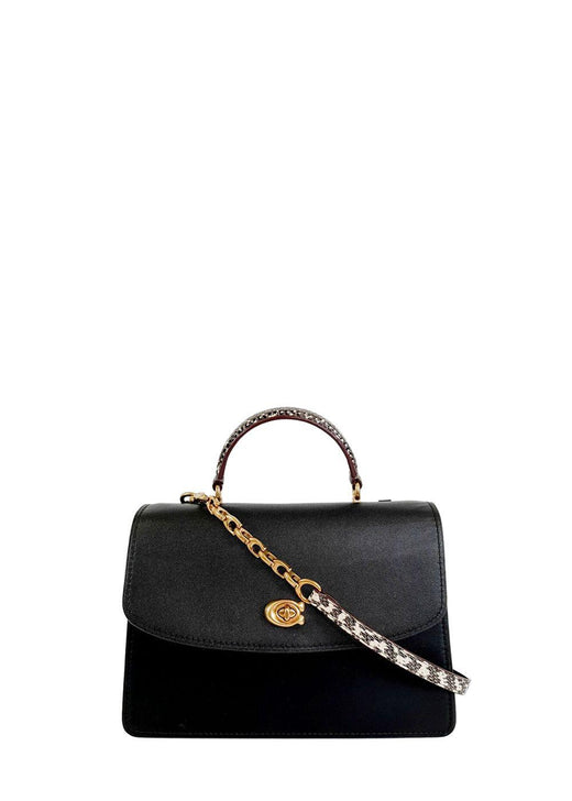 Black Parker Top Handle Bag
