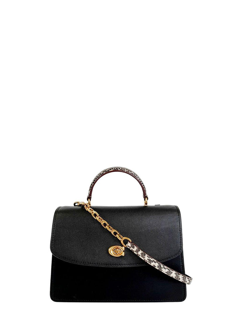 Black Parker Top Handle Bag