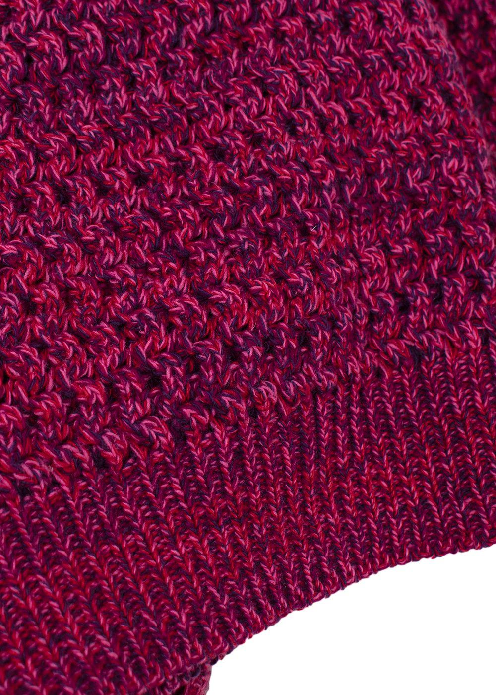 Prada Purple Textured Knit Crewneck Jumper