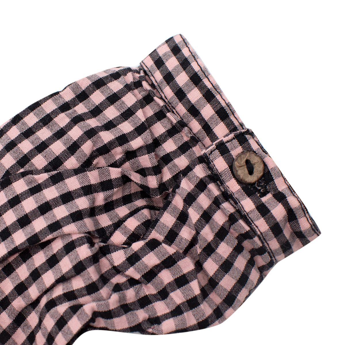 Black & Pink Gingham Blouse