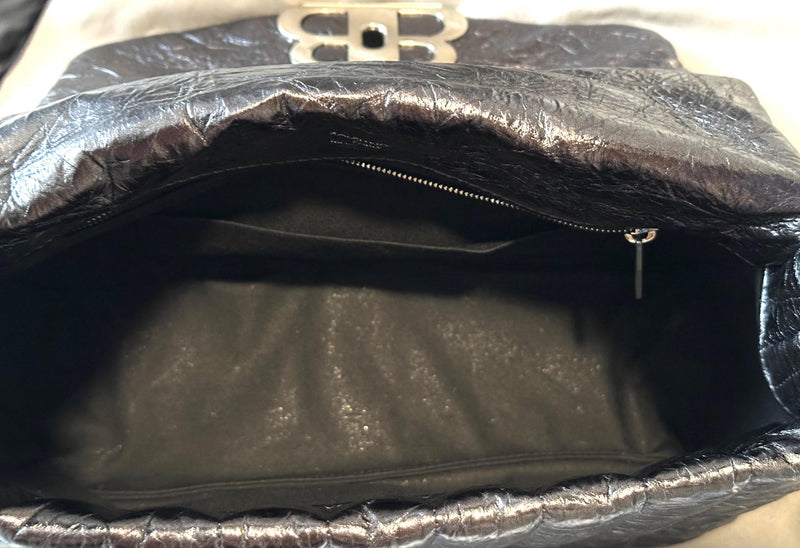 Balenciaga Silver Monaco Bag