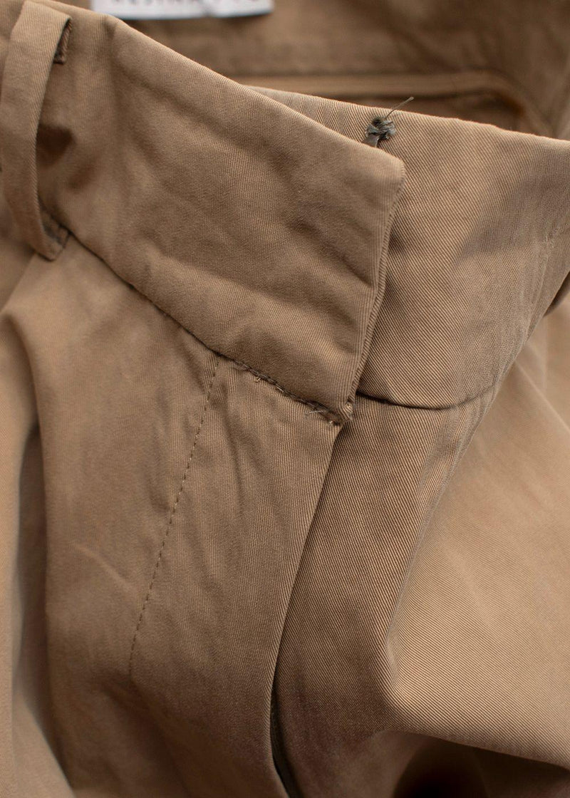 Rejina Pyo High Waist Wide Leg Tan Trousers