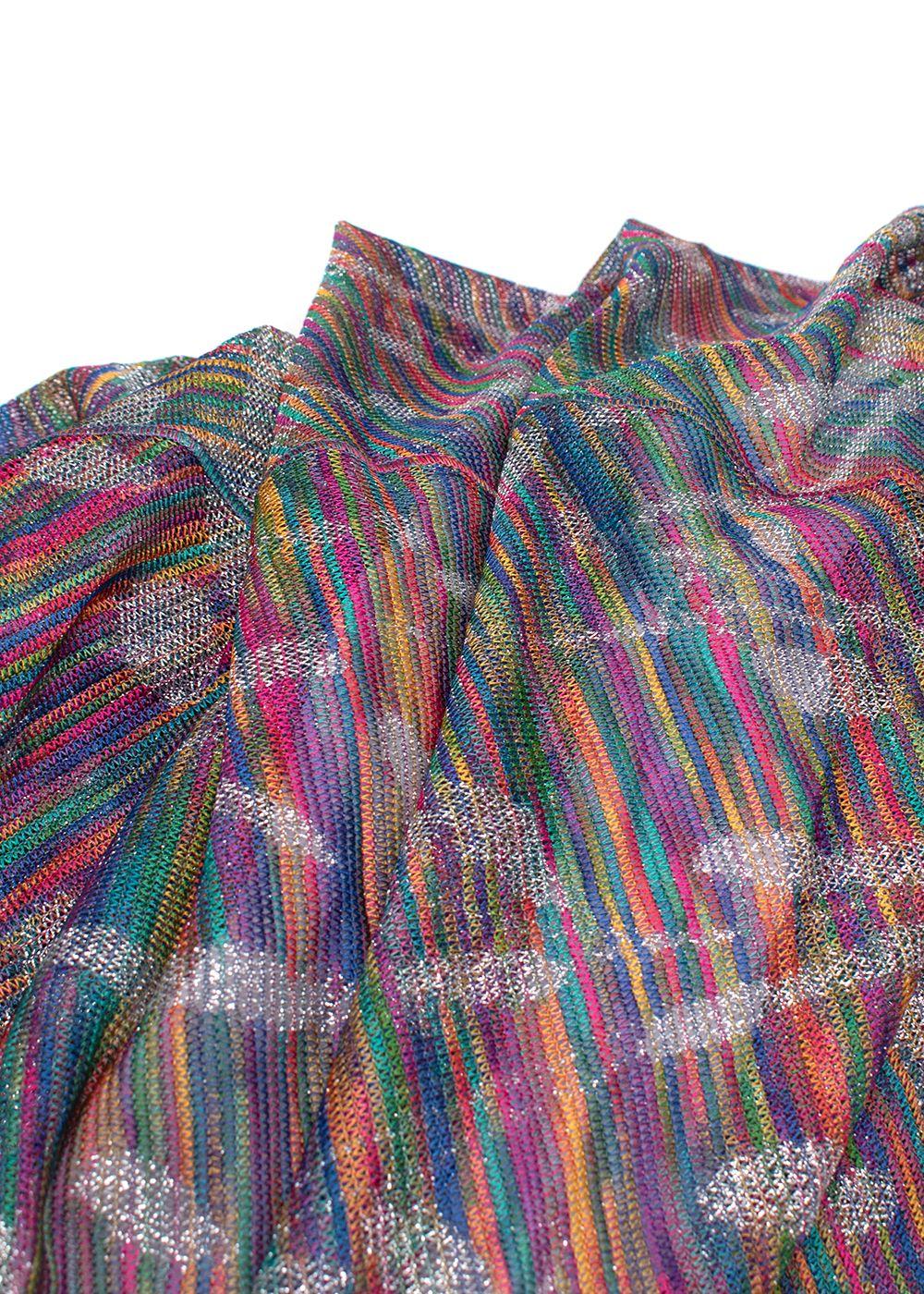 Missoni Multicoloured stretch-silk Halter Neck Dress