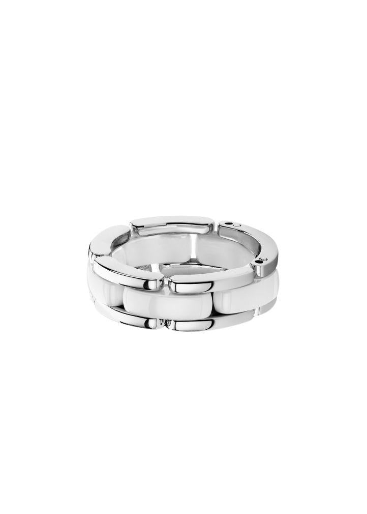 18k White Gold & Ceramic Ultra Ring