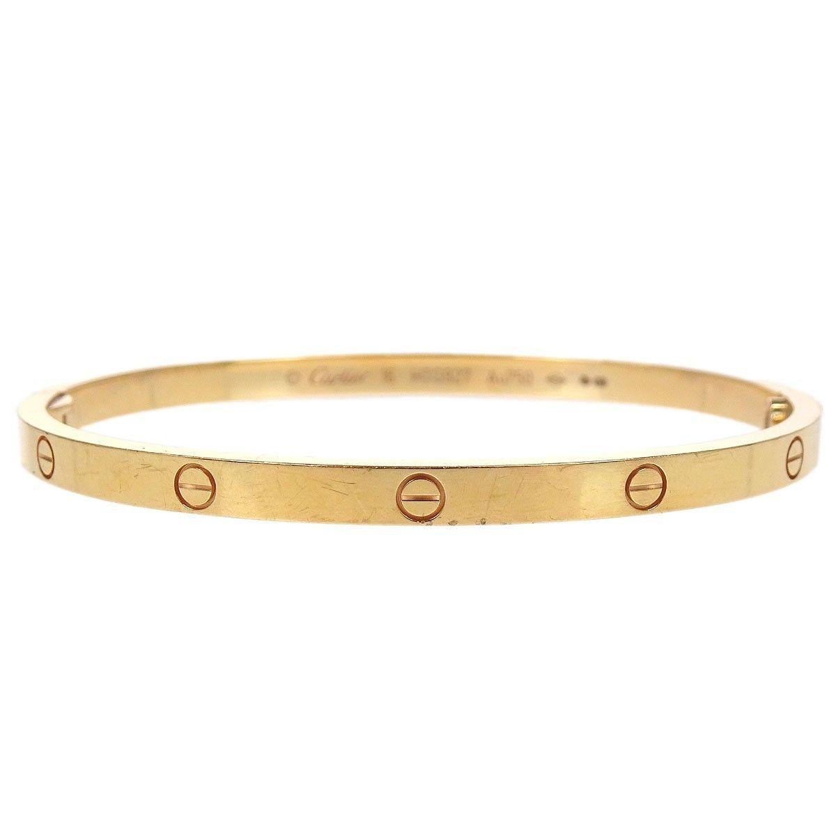 Cartier Love Bracelet 18K Rose Gold Small Size 16