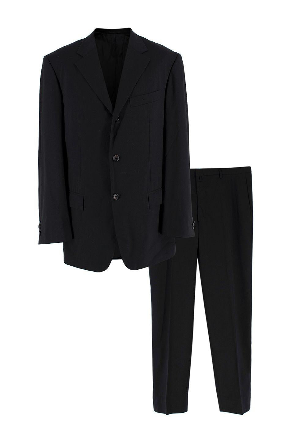 Single Breasted Wool Blend Suit