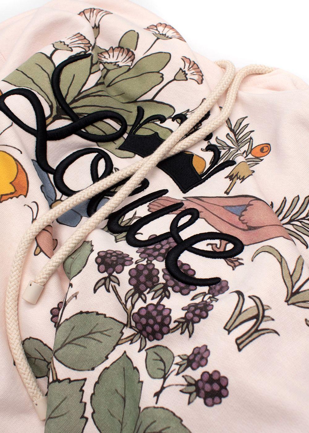 Loewe Pink Herbarium Embroidered Hoodie