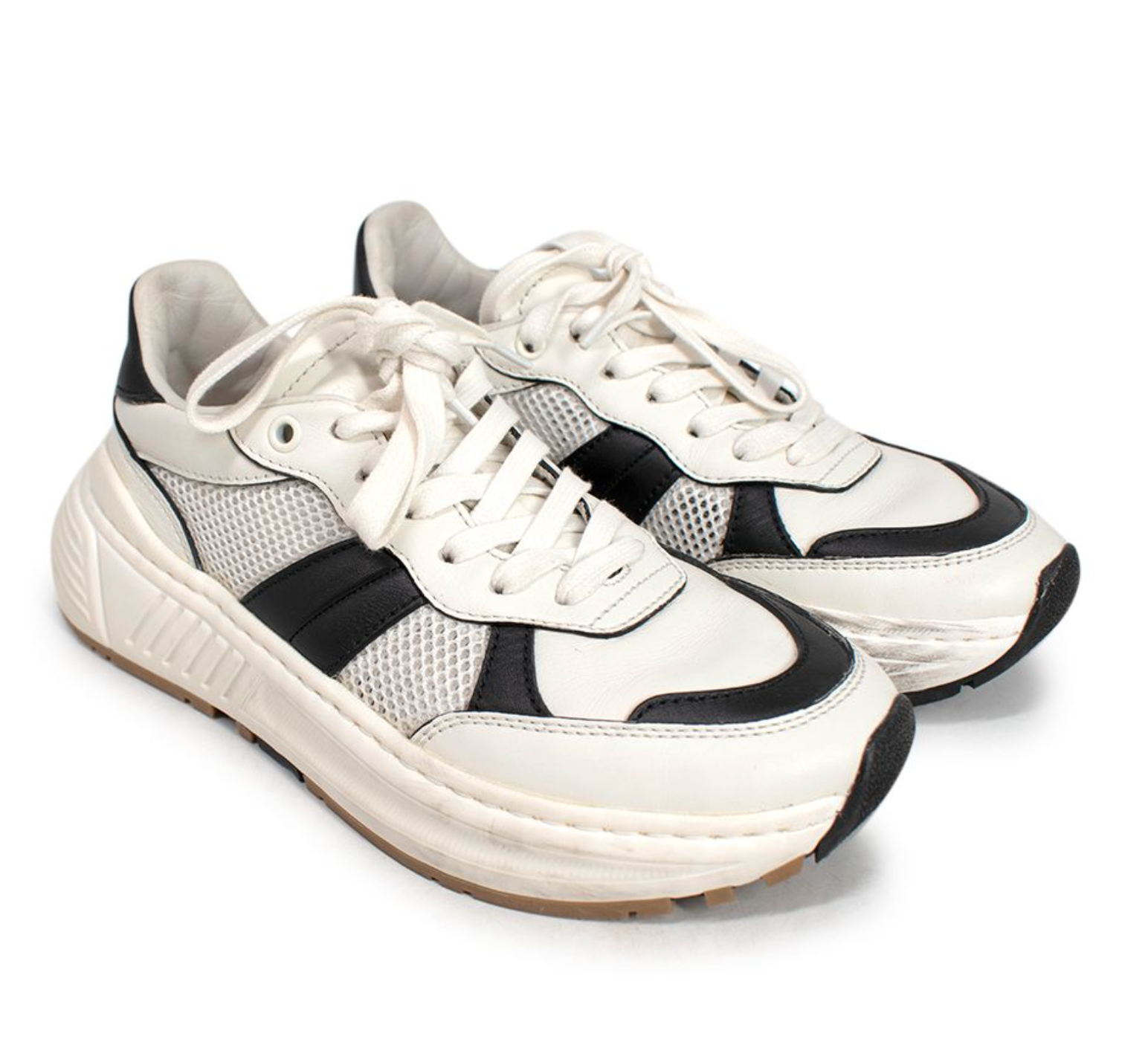 Bottega Chunky Black & White Sneakers