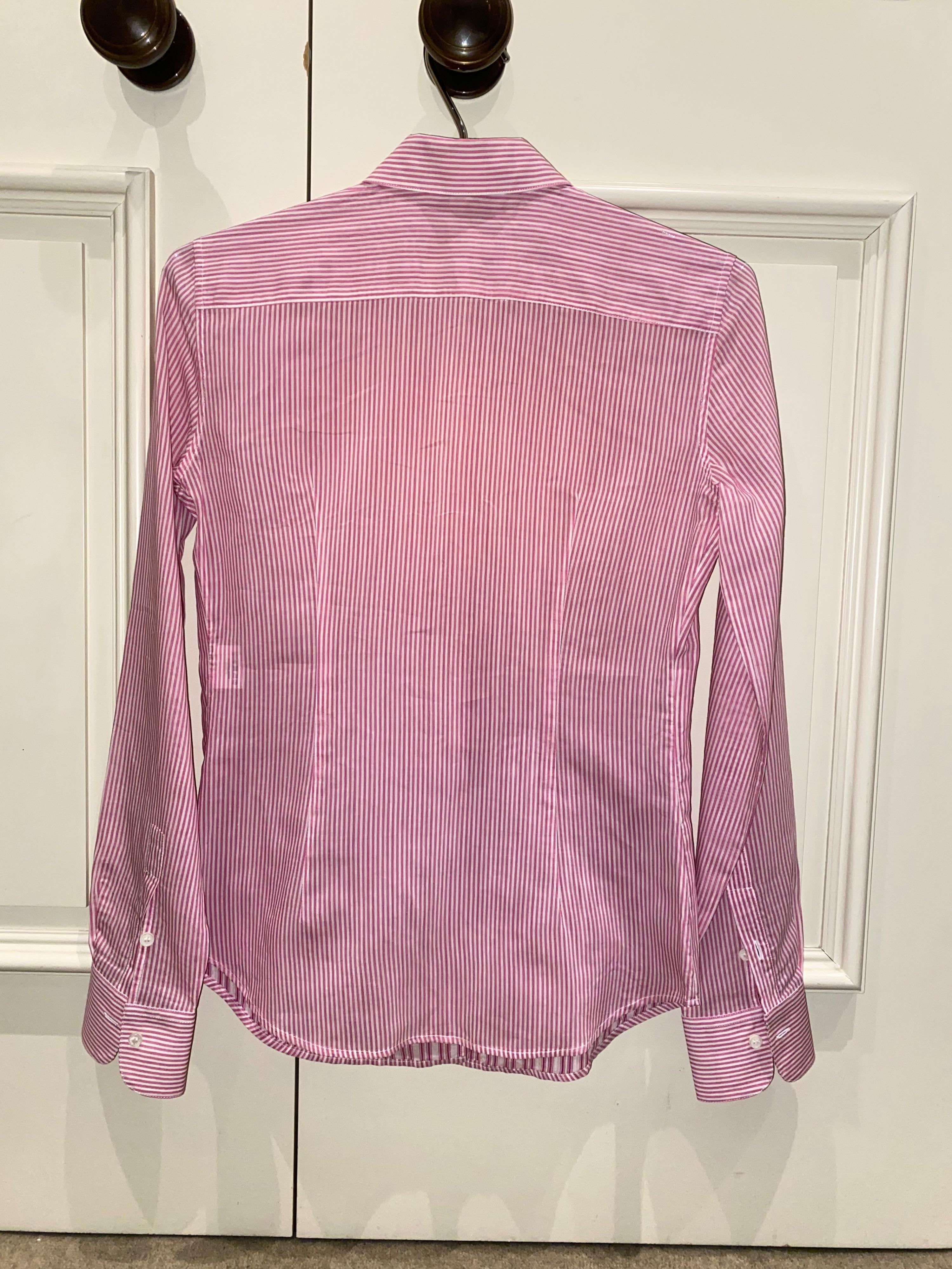 Pink Striped Silk Cotton Shirt