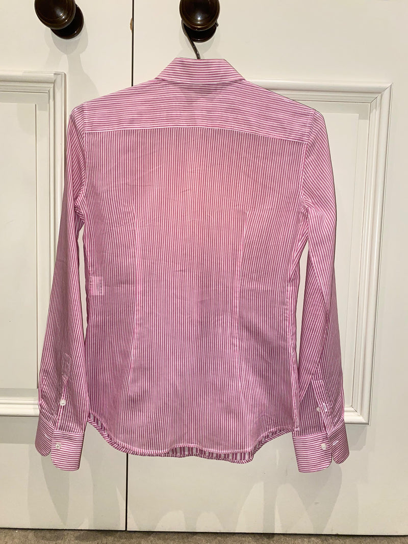 Pink Striped Silk Cotton Shirt