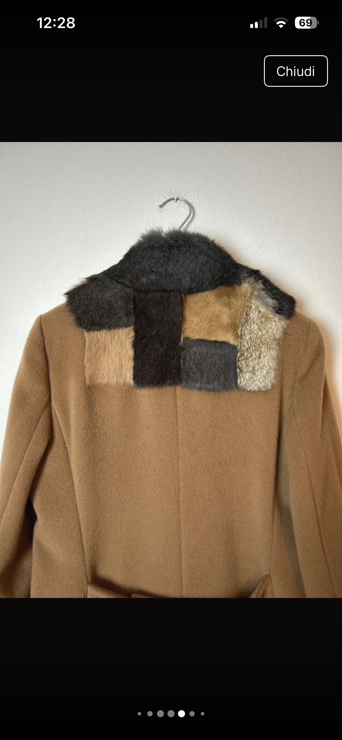 MaxMara Rabbit Collar Camel Coat