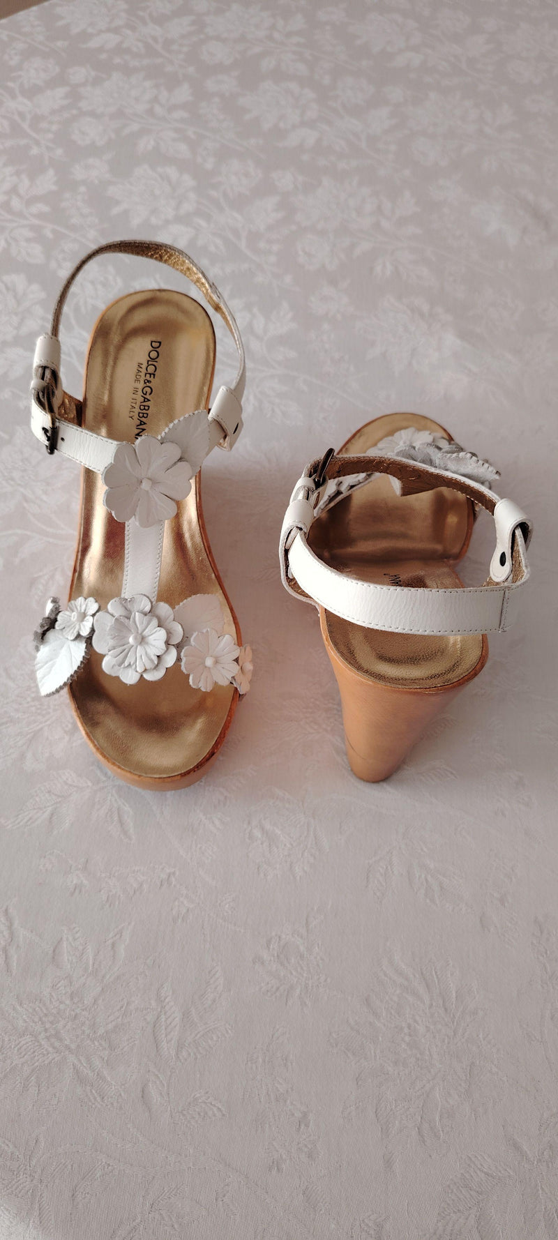 Dolce & Gabbana Floral Wedge Sandals