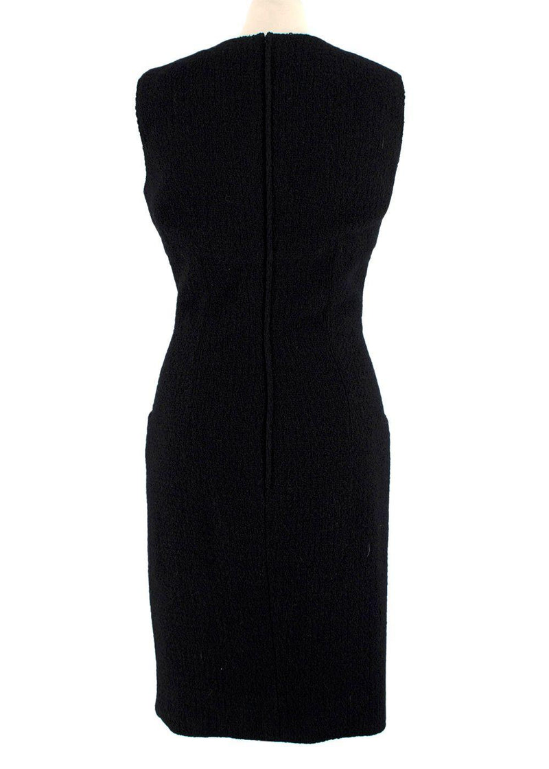 Valentino Black Boucle Midi Dress