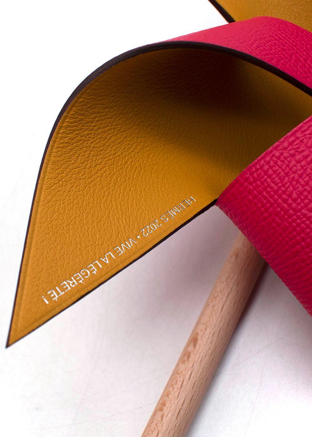 Hermes Epsom Leather Petit H Pinwheel