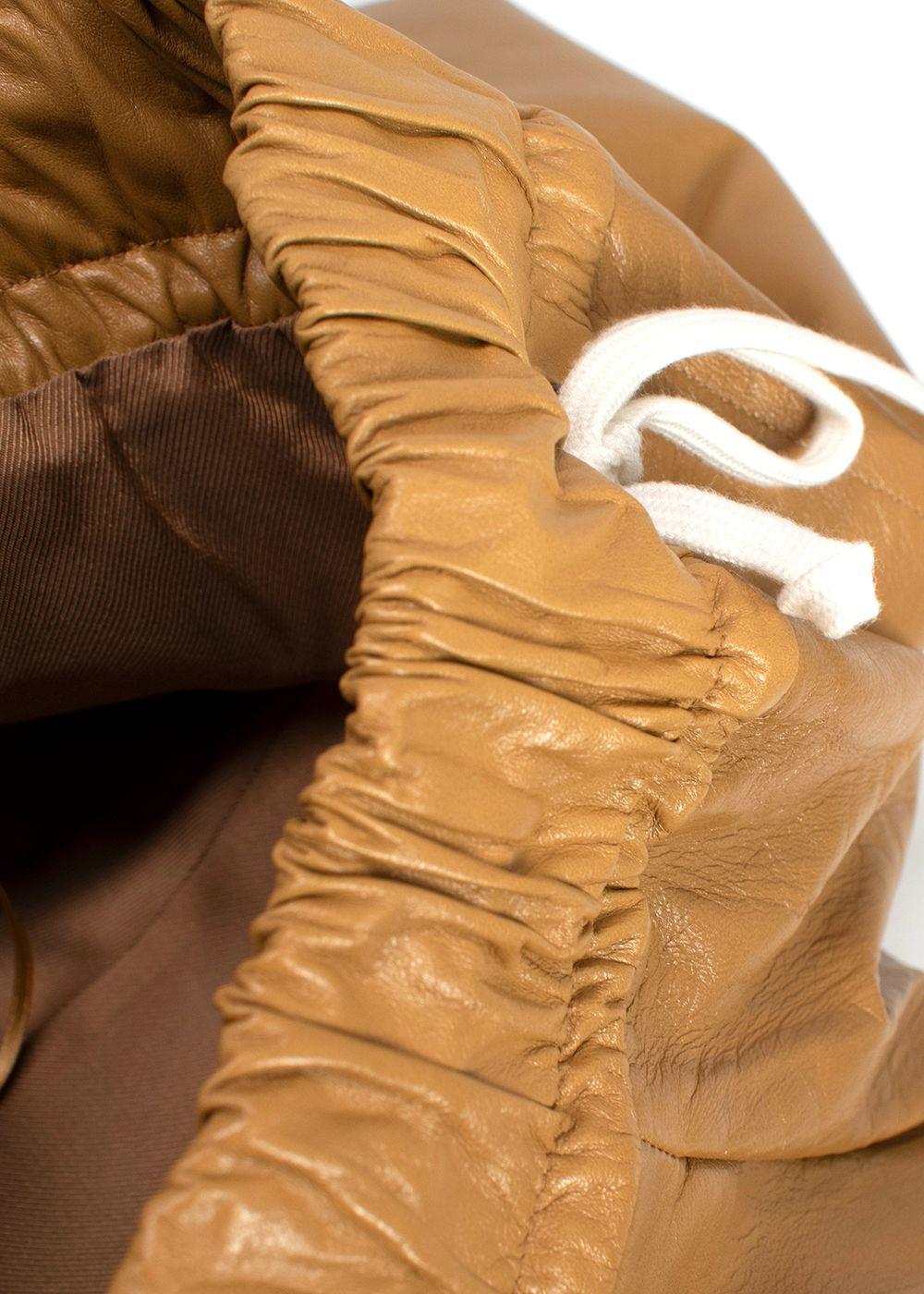 Givenchy Tan Lambskin Leather Trousers