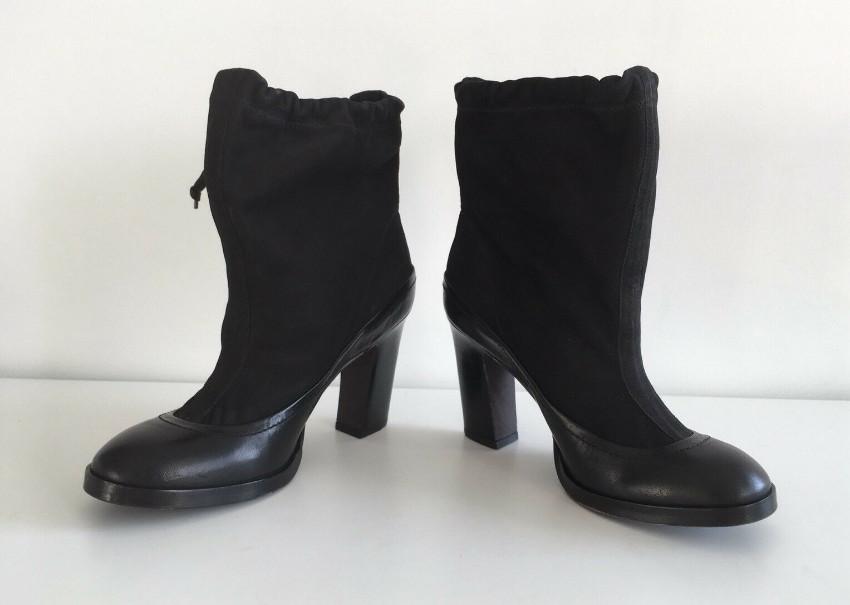 Rag & Bone Black Nubuck Holt Ankle Boots