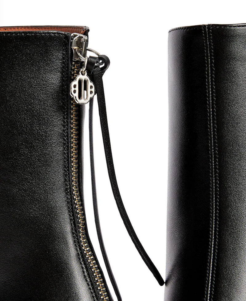 Maje Leather Ankle Boots 75