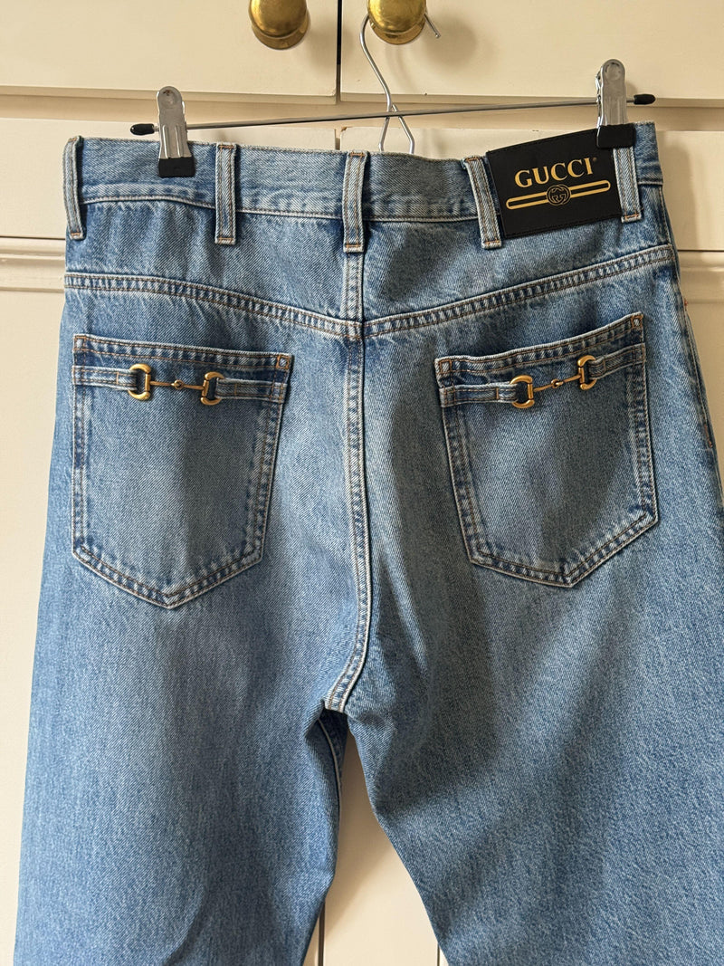 Gucci Unisex Horsebit Jeans