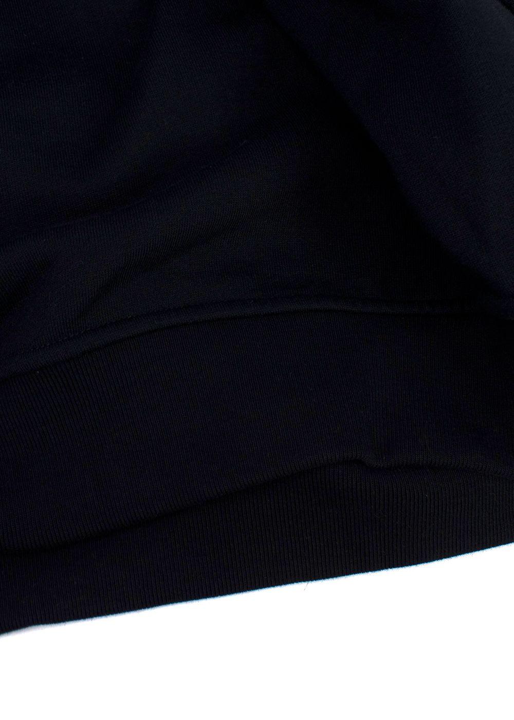 Hermes Dark Navy Hoodie with Leather Detail
