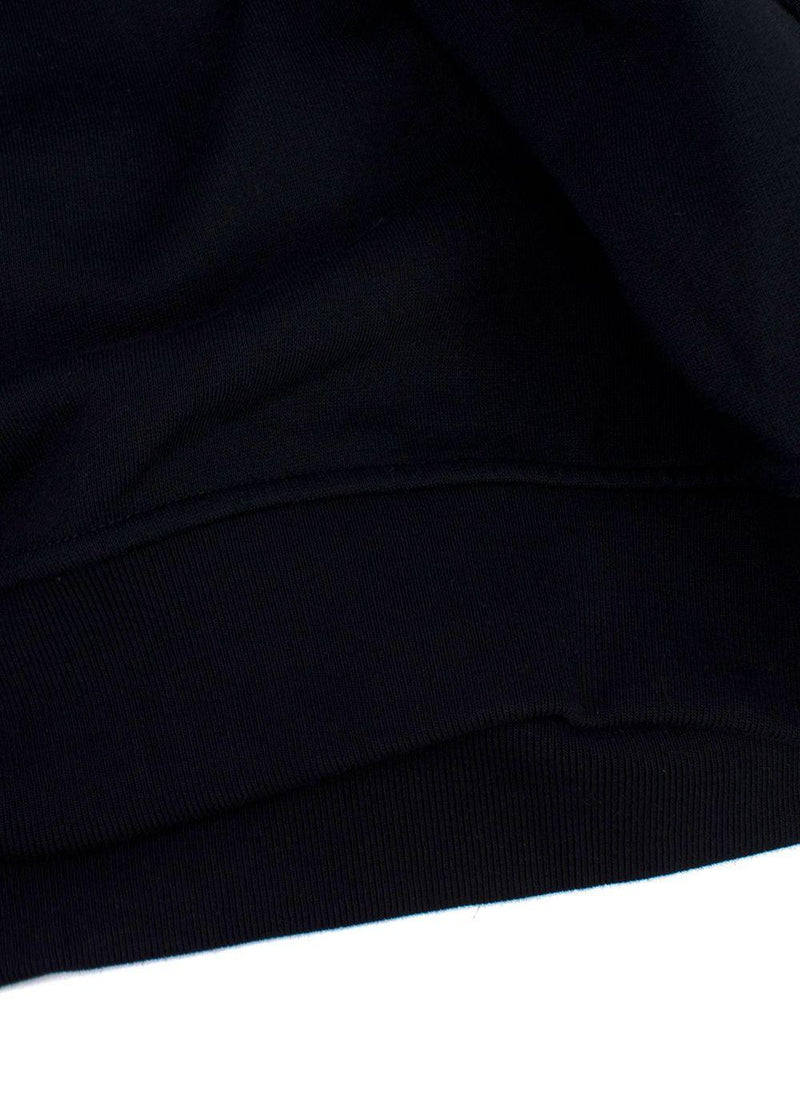 Hermes Dark Navy Hoodie with Leather Detail