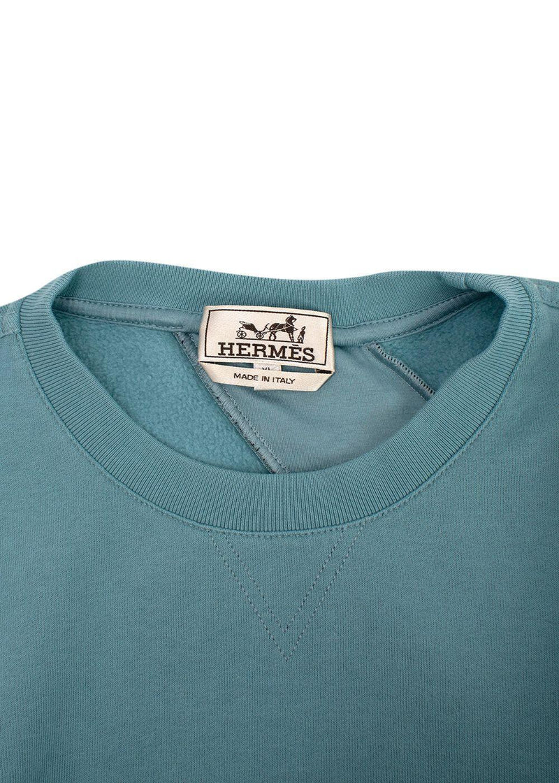 Hermes Teal Run H T-shirt