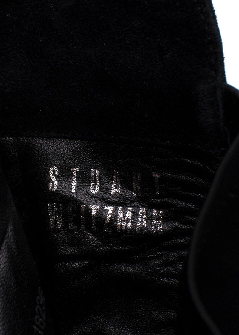 Stuart Weitzman Black 5050 Suede Knee High Boots
