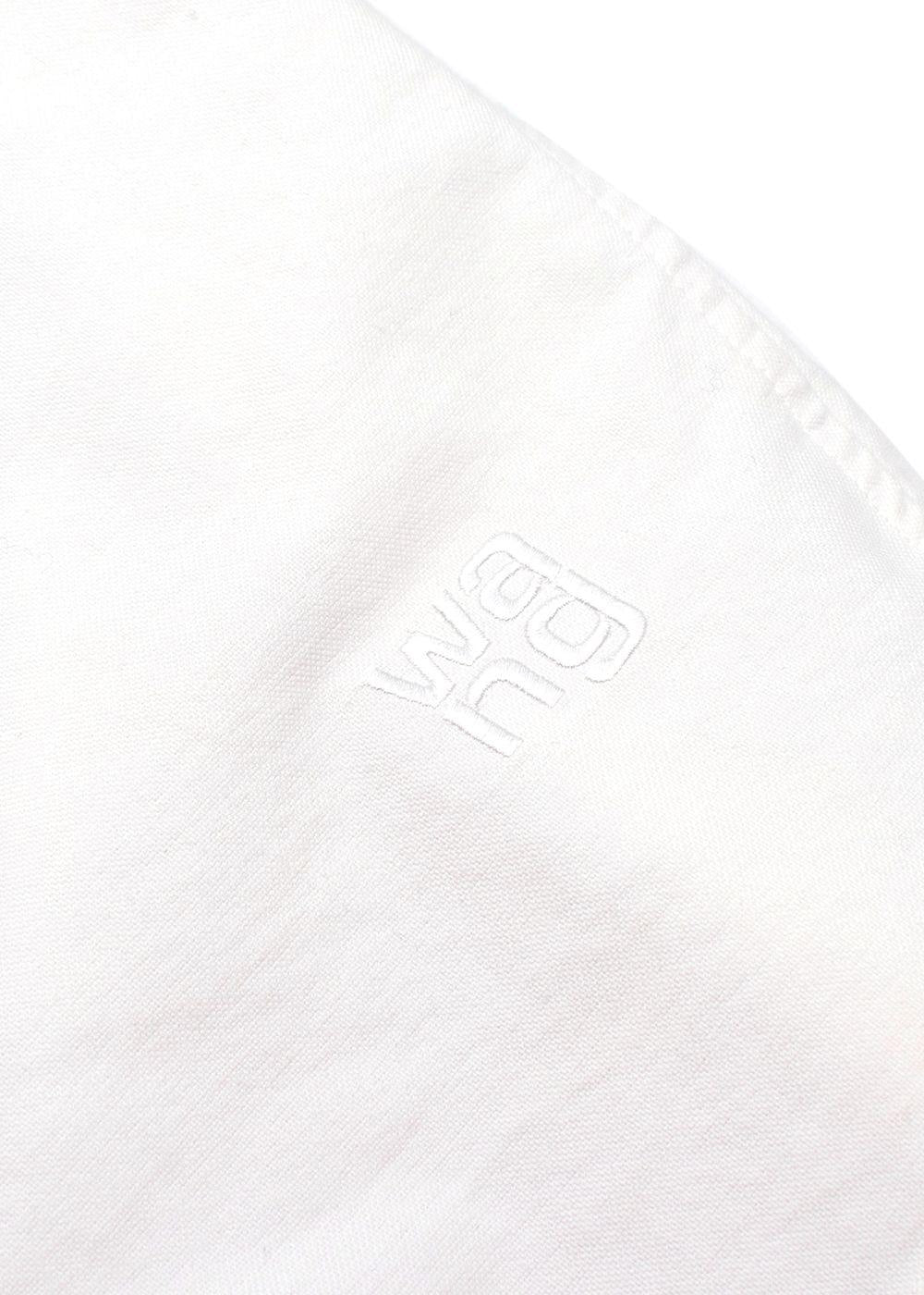 Alexander Wang White Open Shirt With Vest Insert