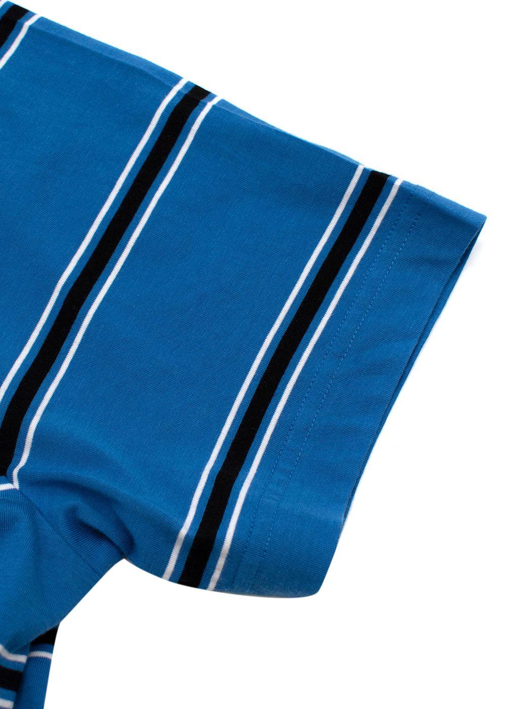 Blue & black striped T-shirt