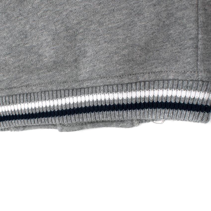Tartine et Chocolat Grey & Blue Cotton Bomber Jacket