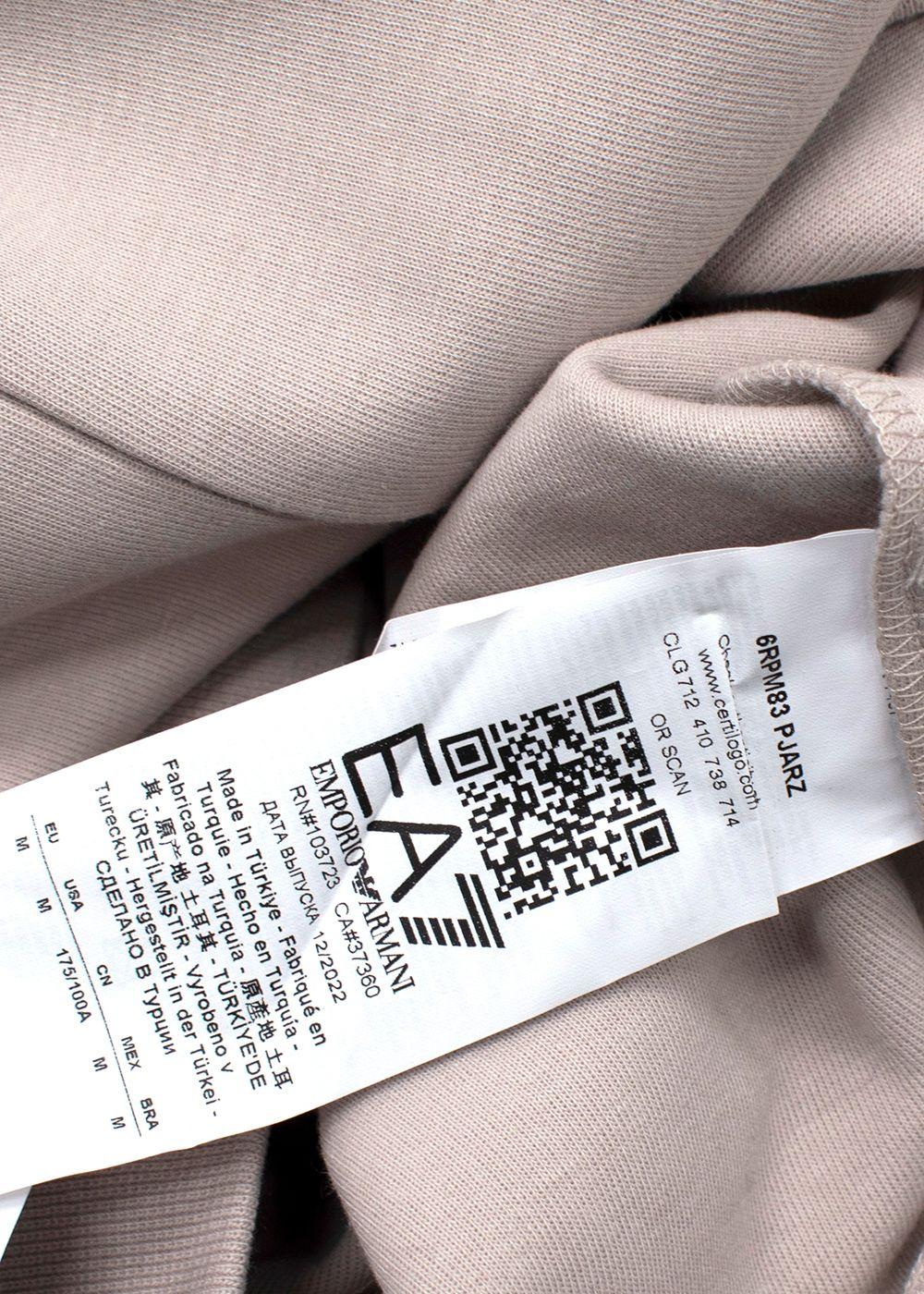 Emporio Armani Beige Zip Up Jacket