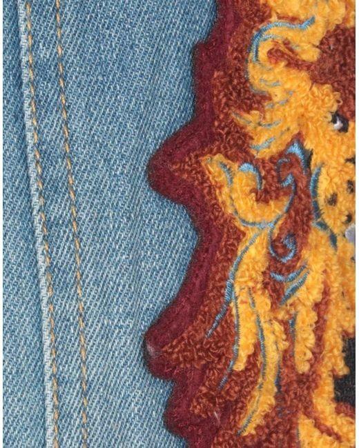 Manoush Denim Tiger Patch Skirt