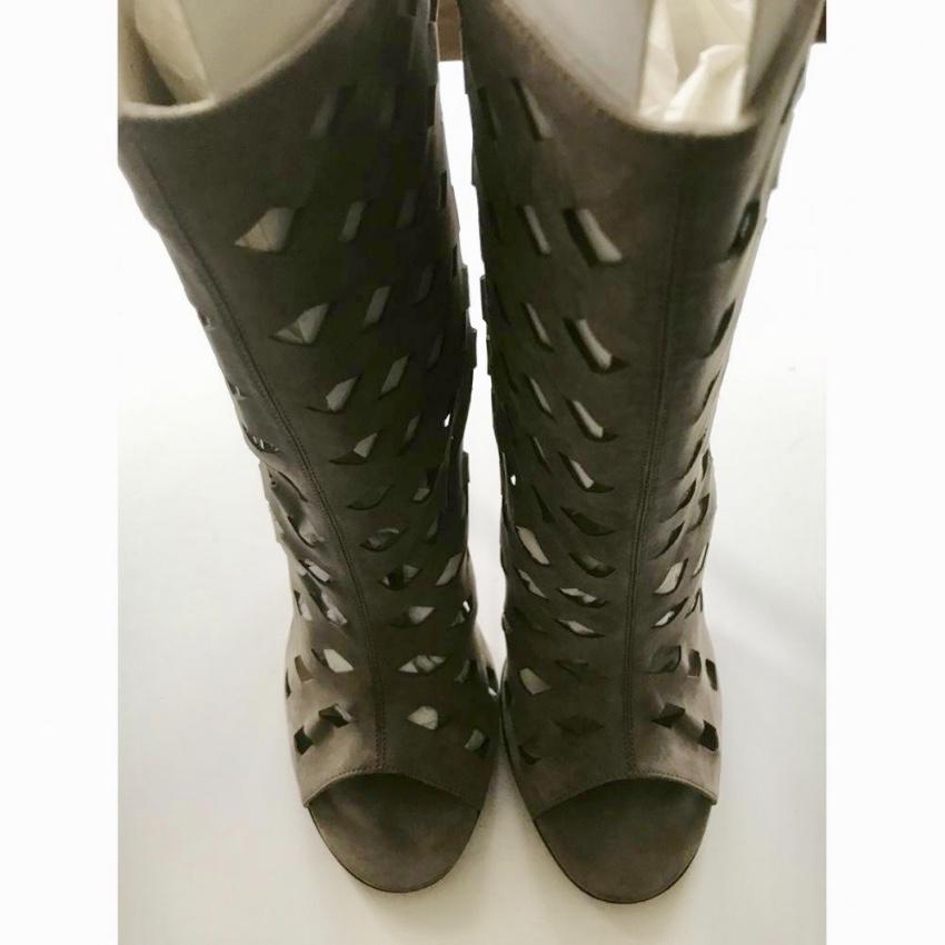 Jimmy Choo Suede Cut-Out Booties