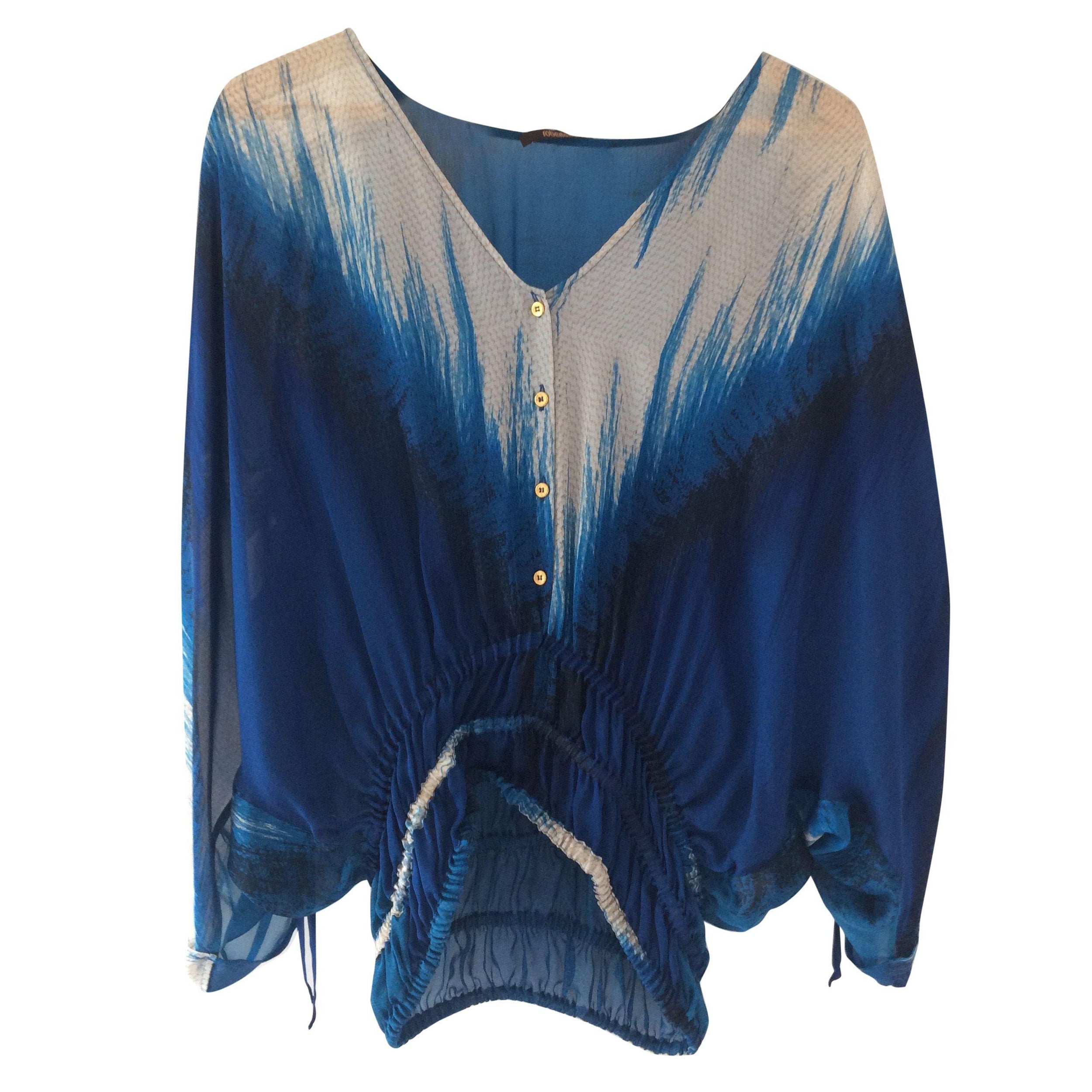 Roberto Cavalli Pure Silk Tie Dye Top