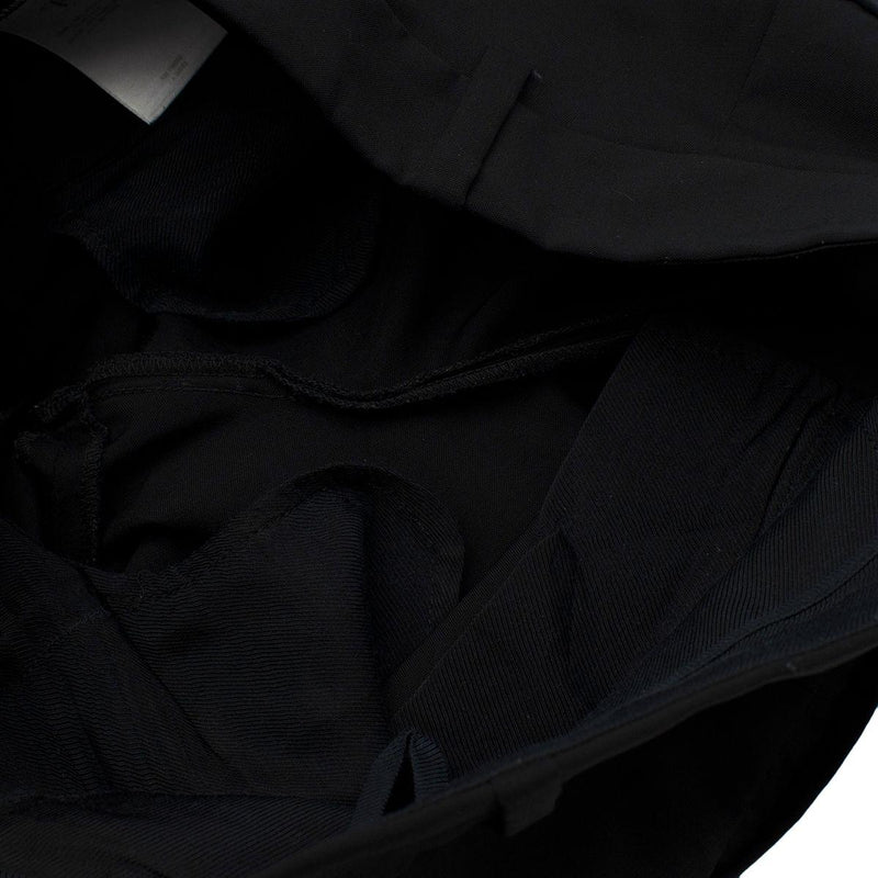 The Row Black Fine Wool-Silk Cigarette Pants