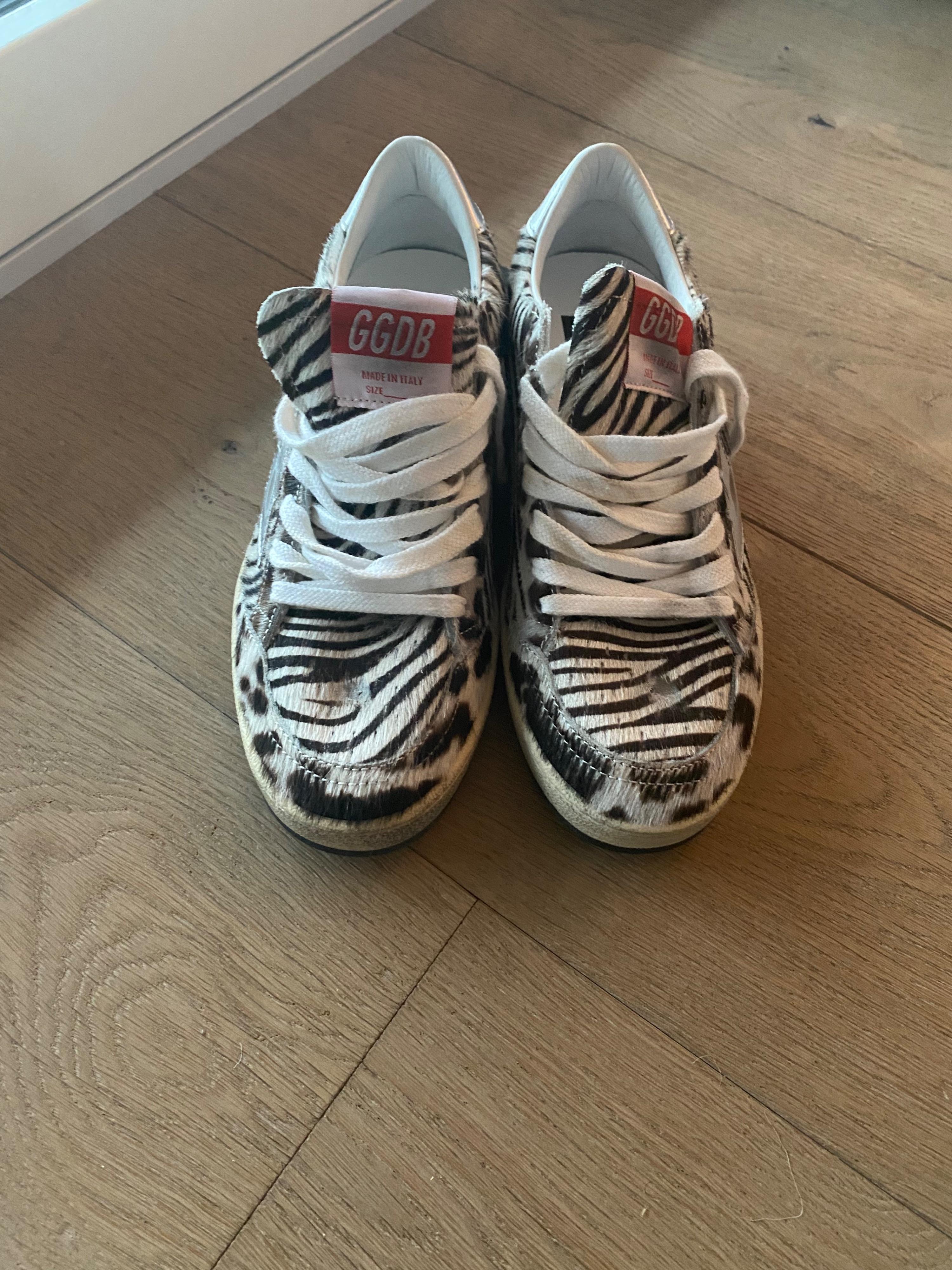 Ballstar Zebra Print Trainers