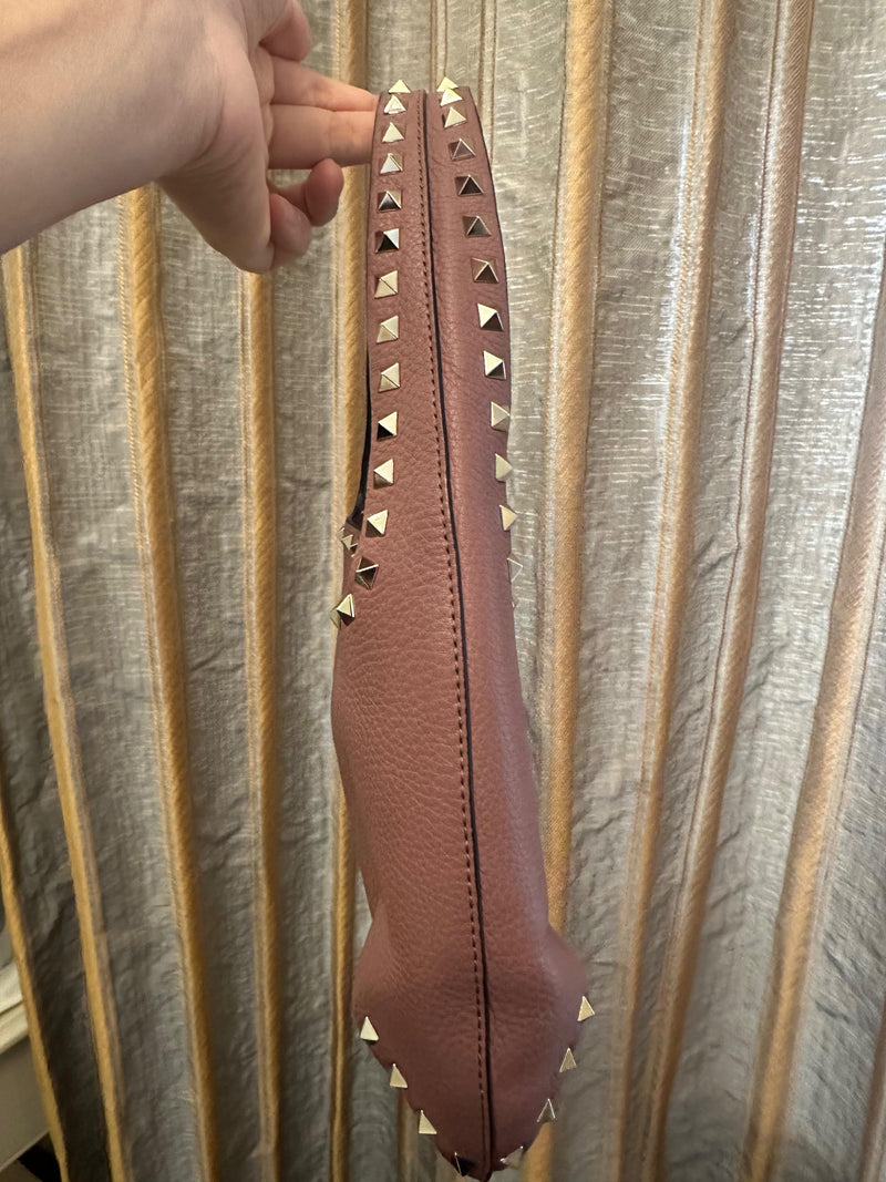Valentino Pink Rockstud Shoulder  Bag