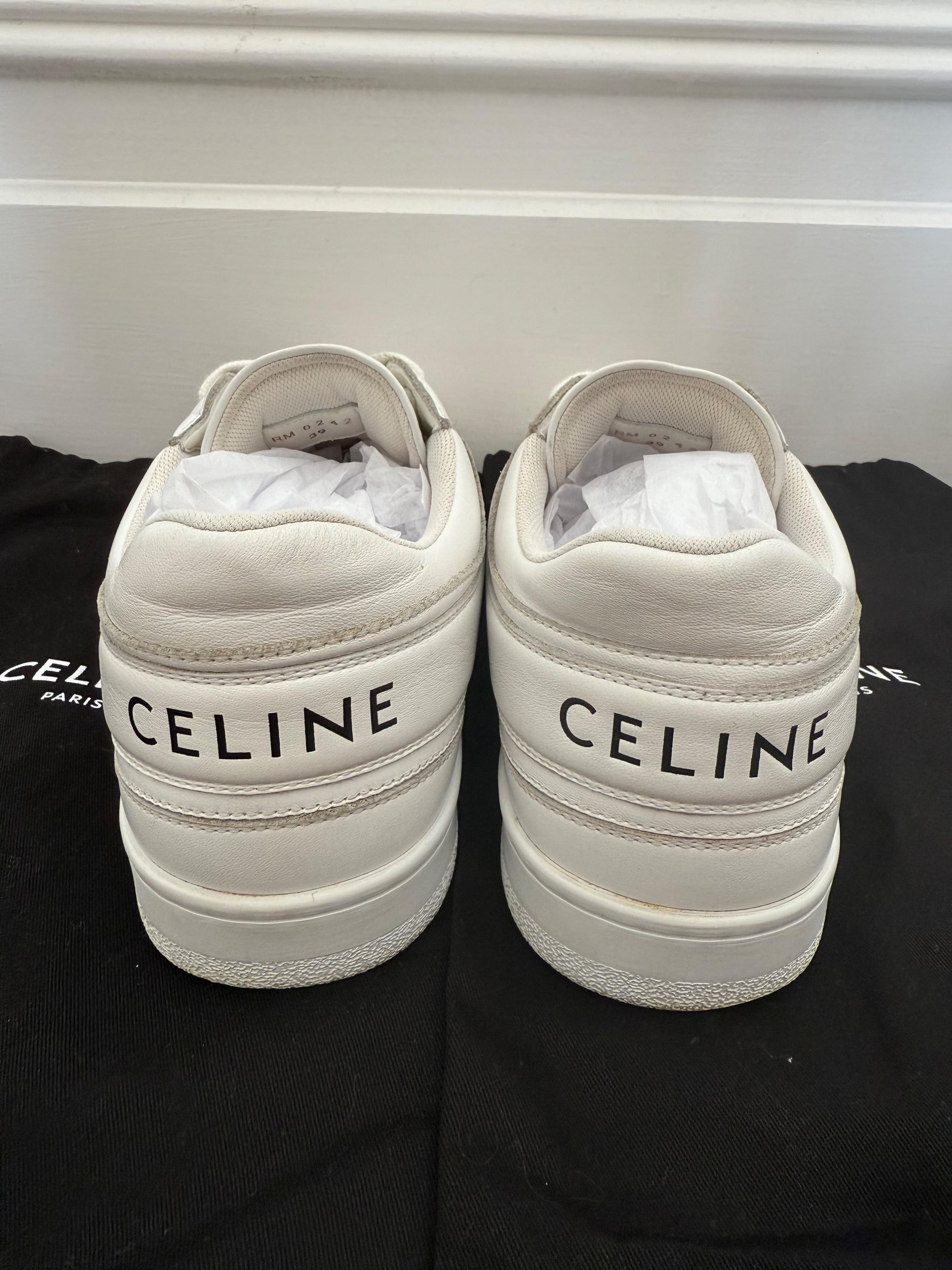 Low Lace Up White Lther Sneakers