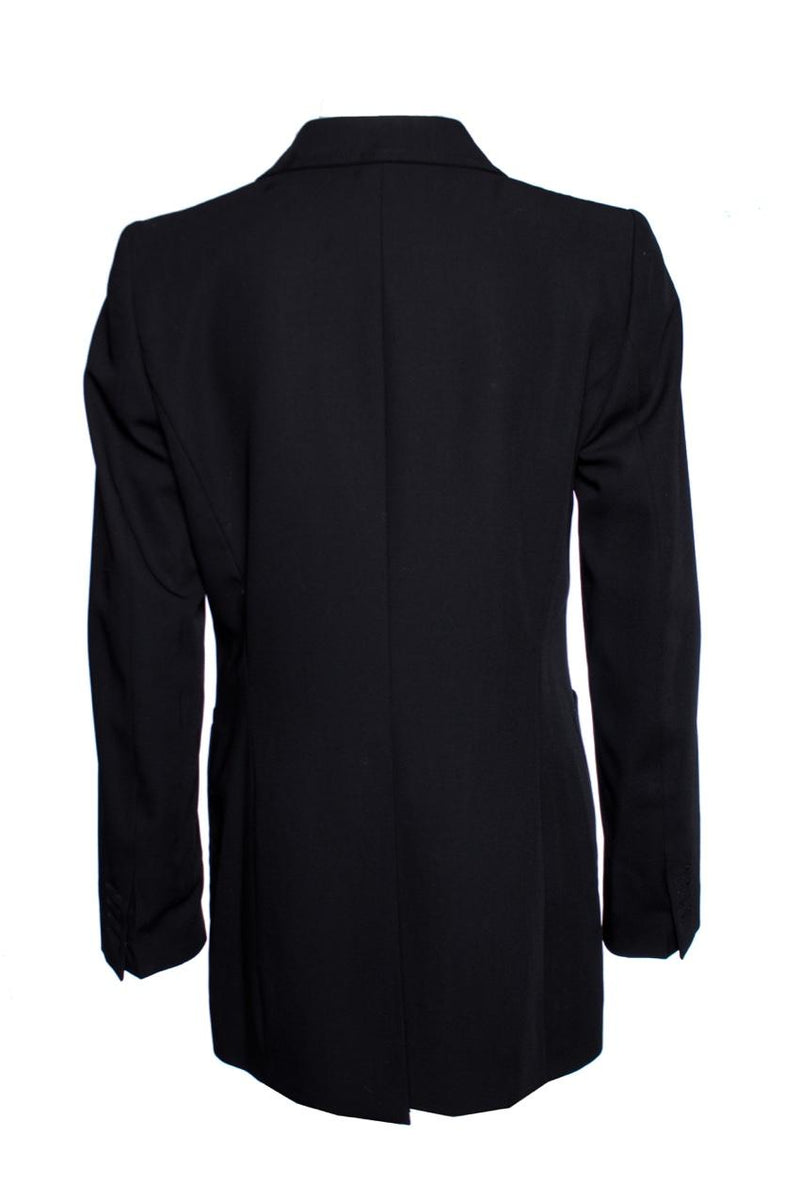 Dries Van Noten Black Wool Jacket W/Satin Lapels