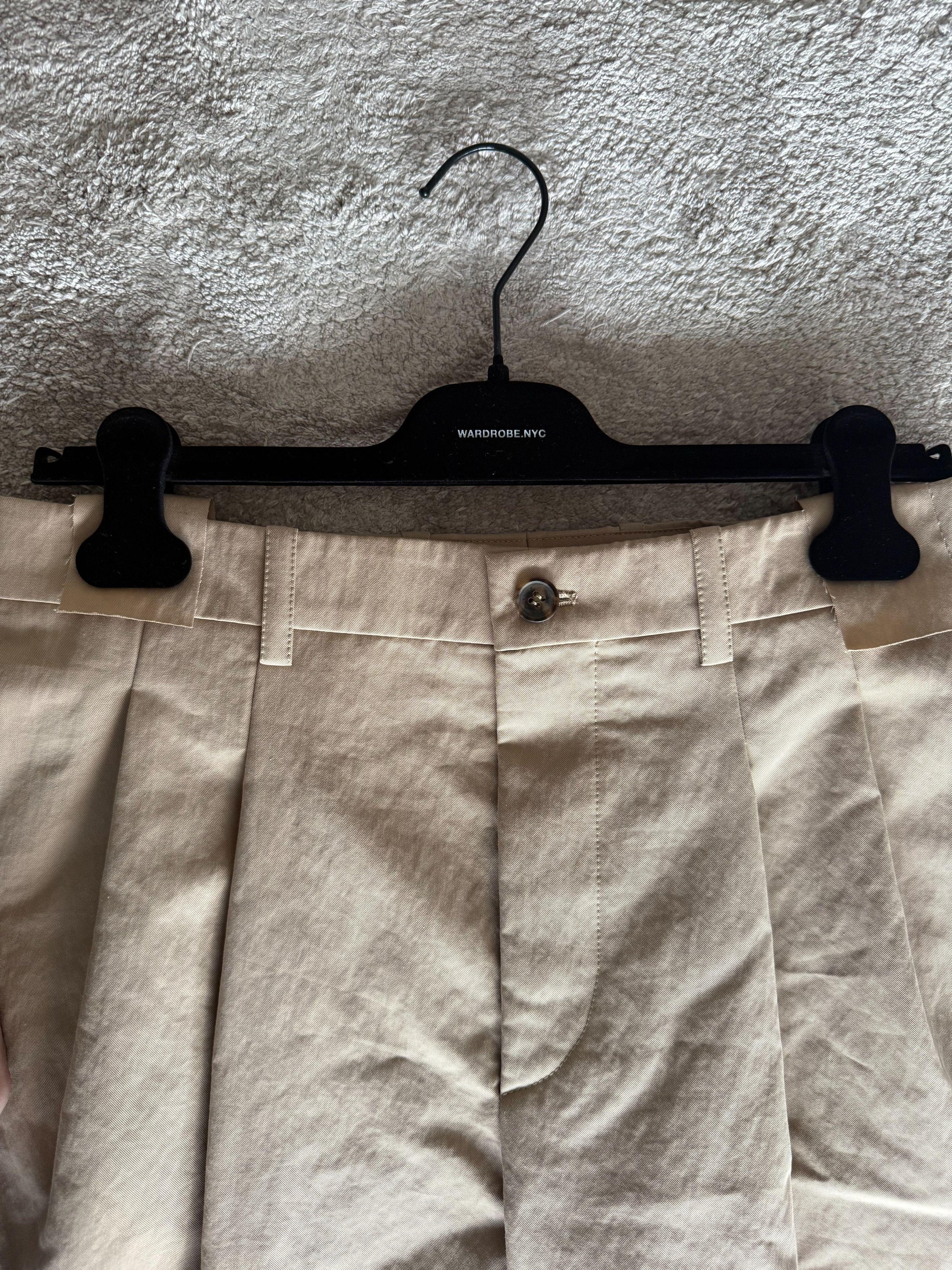 Wardrobe NYC Khaki Wide Chino Pants