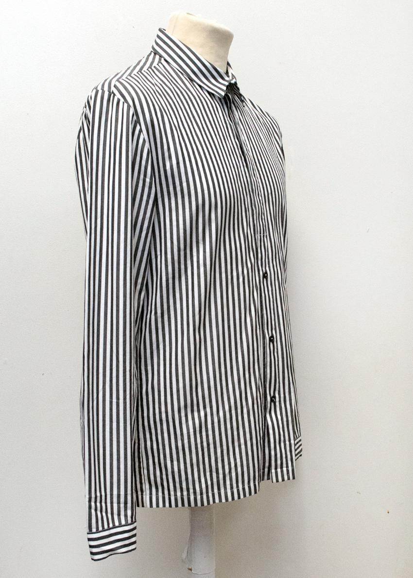 Grey and White pinstripe shirt